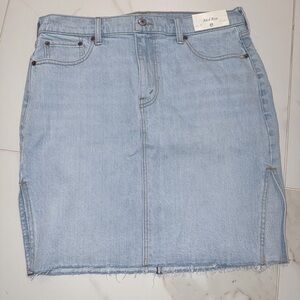 Abercrombie & Fitch Light Blue Denim Mini Skirt - Size 29 Waist